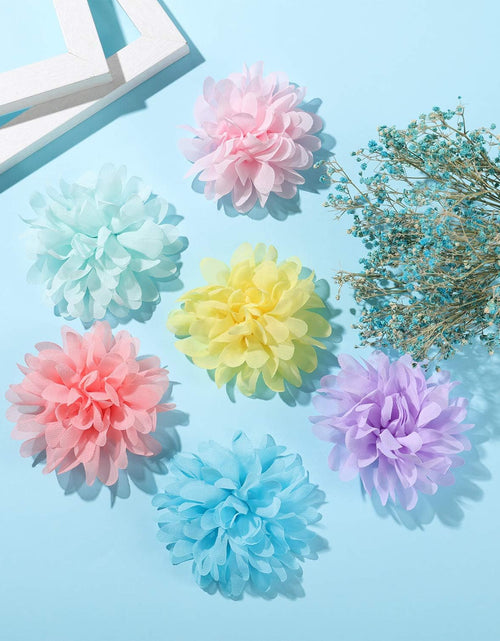 Load image into Gallery viewer, 20 Pieces Dog Collar Flowers Pet Flower Bow Ties Multi-Color Dog Charms Flower for Puppy Dog Collar Grooming Accessories (12 Cm/ 4.7 Inch)
