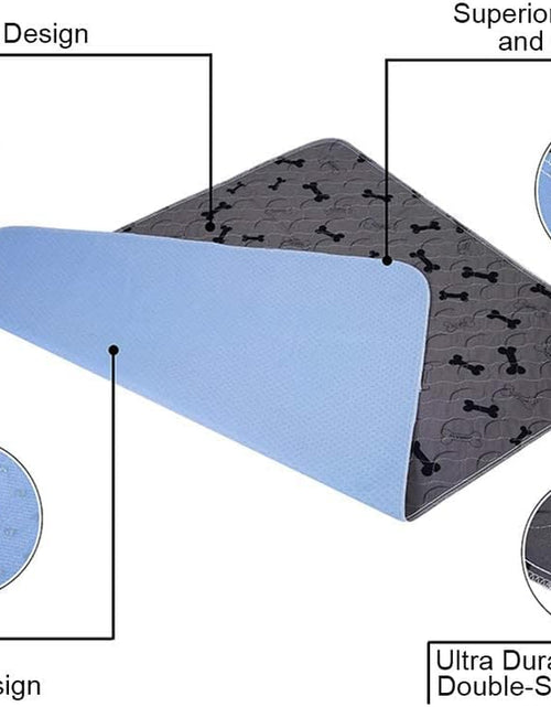 Load image into Gallery viewer, Washable Dog Pee Pads with Free Grooming Gloves,Non Slip Dog Mats with Great Urine Absorption,Reusable Puppy Pee Pads for Whelping,Potty,Training,Playpen

