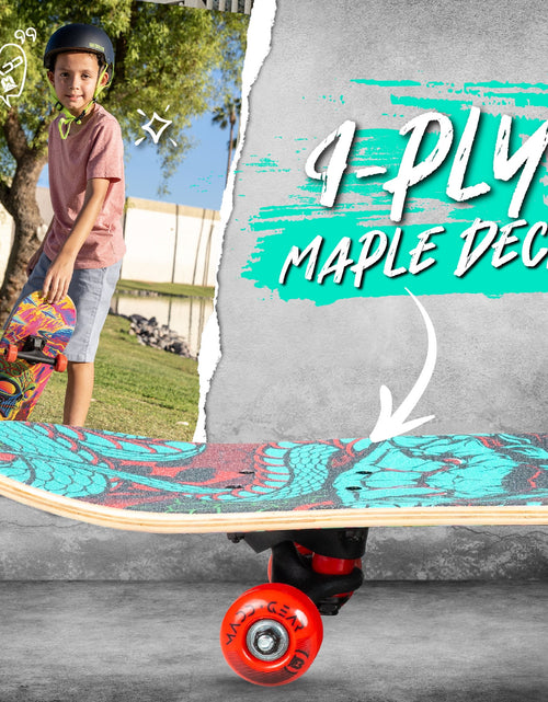 Load image into Gallery viewer, Beginner Skateboard for Kids and Teens – 31&quot; Maple Deck – ABEC-5 Bearings – Easy to Ride –  LTR
