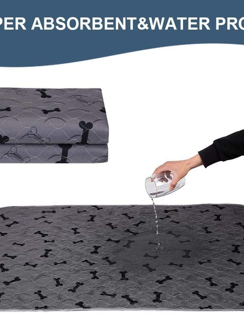Load image into Gallery viewer, Washable Dog Pee Pads with Free Grooming Gloves,Non Slip Dog Mats with Great Urine Absorption,Reusable Puppy Pee Pads for Whelping,Potty,Training,Playpen
