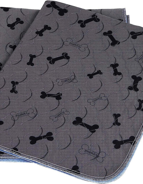 Load image into Gallery viewer, Washable Dog Pee Pads with Free Grooming Gloves,Non Slip Dog Mats with Great Urine Absorption,Reusable Puppy Pee Pads for Whelping,Potty,Training,Playpen
