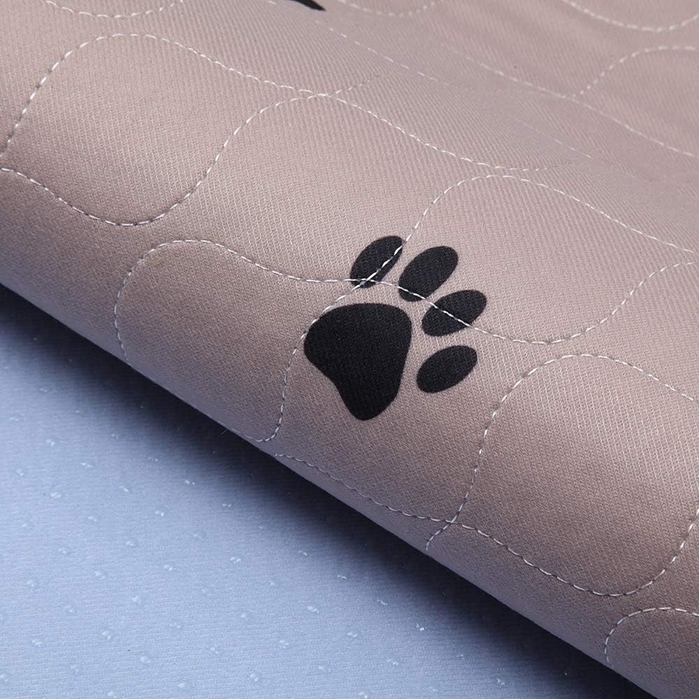 Reusable Pee Pad + Free Puppy Grooming Gloves/Quilted, Fast Absorbing Machine Washable Dog Whelping Pad/Waterproof Puppy Training Pad/Housebreaking Absorption Pads