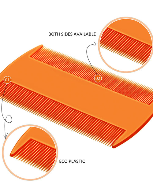 Load image into Gallery viewer, 6 Pieces Pet Lice Combs Dog Grooming Flea Comb Cat Tear Stain Comb for Removal Dandruff, Hair Stain, Nit (White, Yellow, Green, Purple, Orange, Dark Blue)
