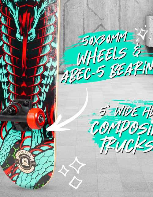 Load image into Gallery viewer, Beginner Skateboard for Kids and Teens – 31&quot; Maple Deck – ABEC-5 Bearings – Easy to Ride –  LTR
