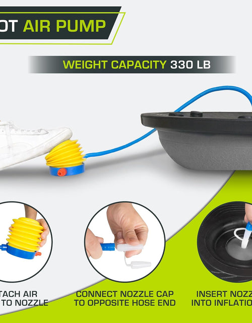 Load image into Gallery viewer, Balance Trainer Stability Exercise Half Ball with Resistance Bands and Pump for Yoga Aerobics Home Gym Workout
