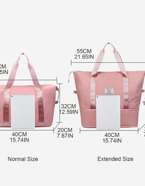 Load image into Gallery viewer, Lightweight Expandable Travel Bag Large Duffel Bag Sports Tote Gym Bag Shoulder
