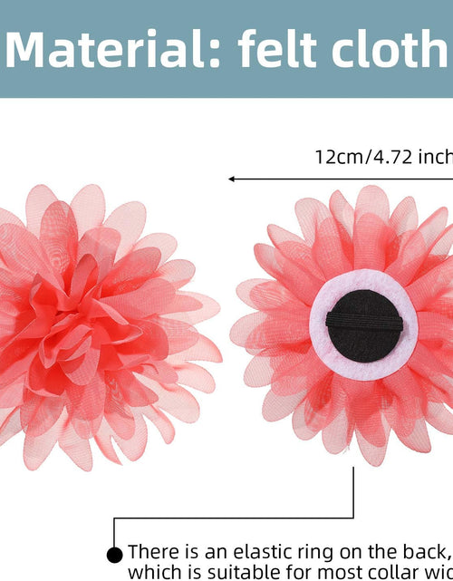 Load image into Gallery viewer, 20 Pieces Dog Collar Flowers Pet Flower Bow Ties Multi-Color Dog Charms Flower for Puppy Dog Collar Grooming Accessories (12 Cm/ 4.7 Inch)
