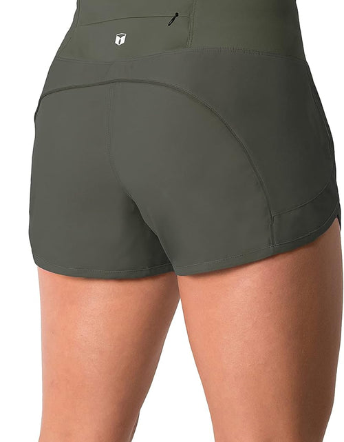 Load image into Gallery viewer, Apparel Womens Lightweight Running WOD Volleyball Shorts Workout Mesh Liner Zip Pocket
