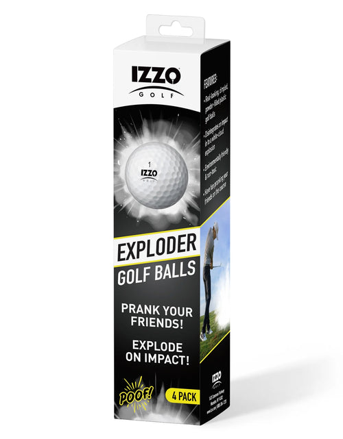 Load image into Gallery viewer, Exploder Prank Golf Balls, White and Dimpled, 4 Pack
